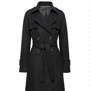 Banana Republic Black Trench Coat